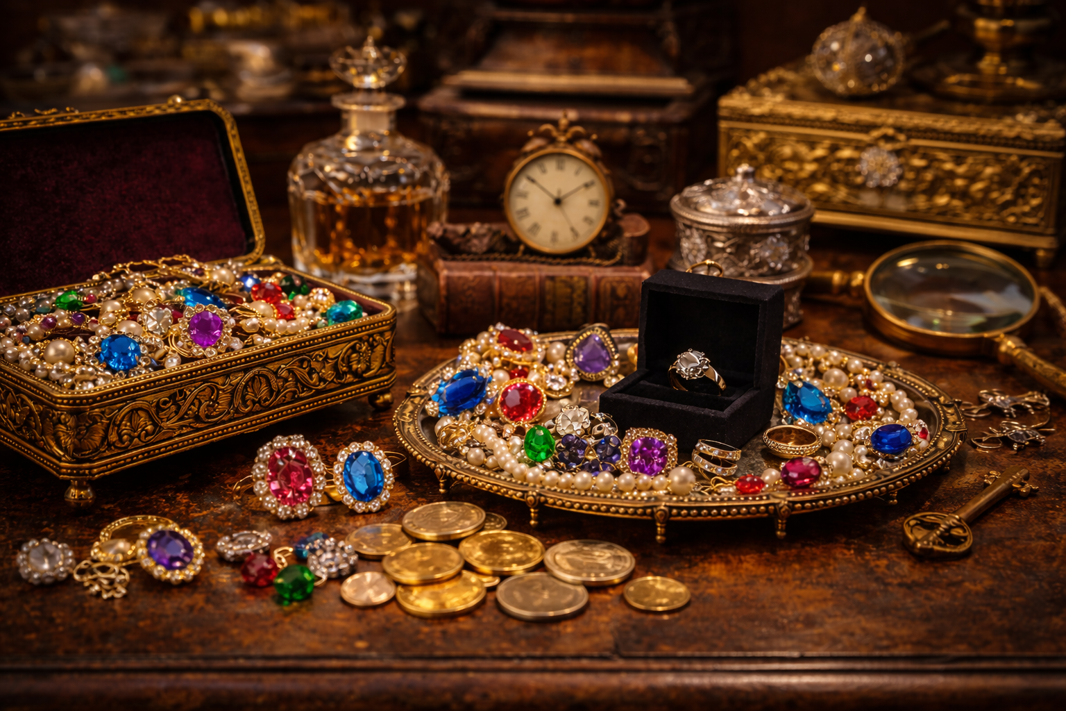 Vintage jewelry display